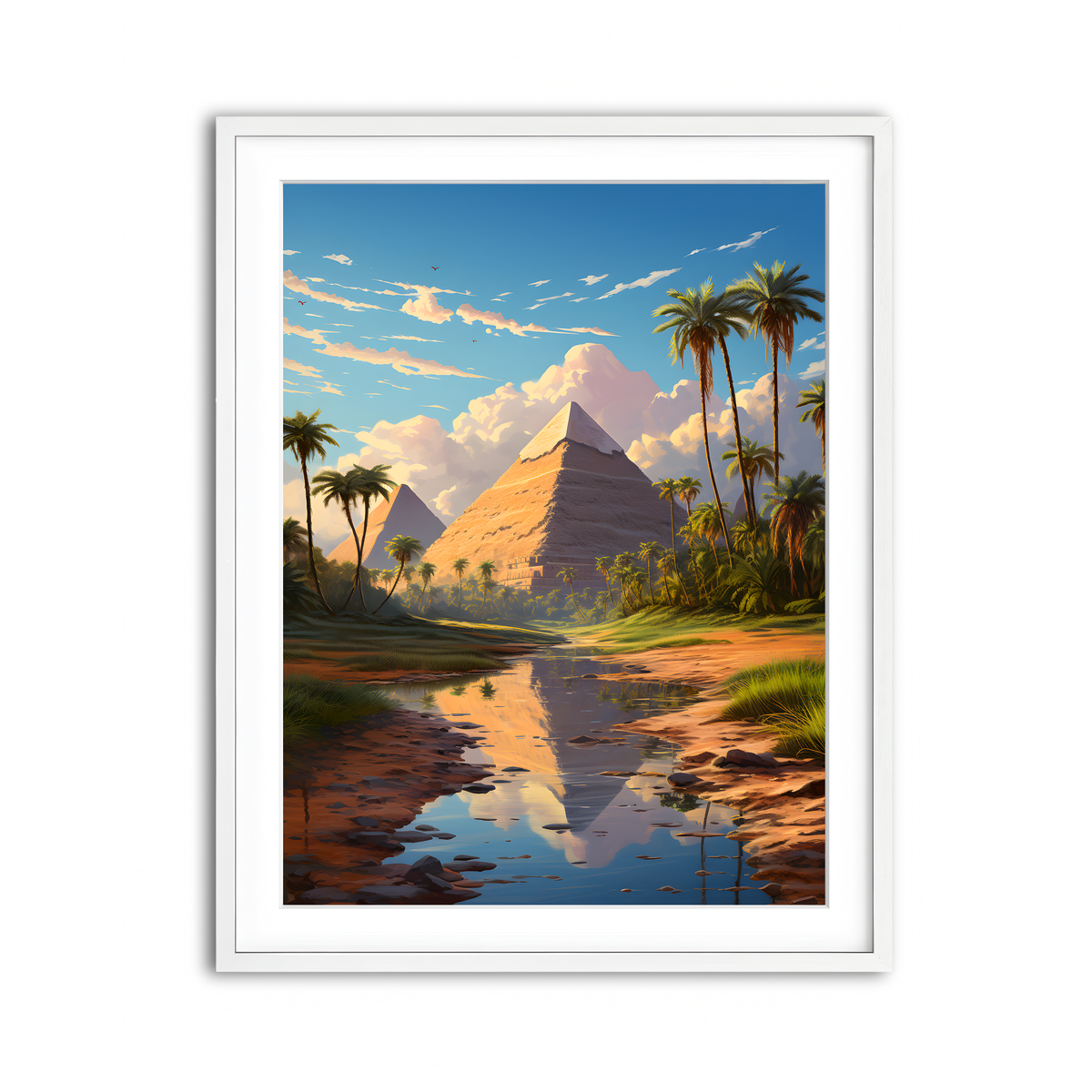 Framed Print 3x4 White