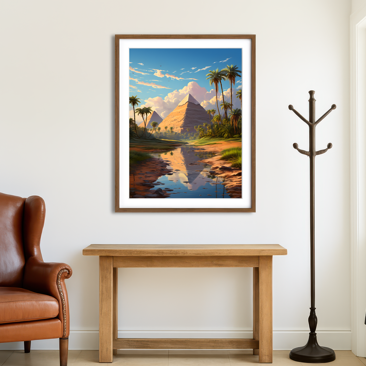 AUTO-MOCKUP ROOM | Egypt - The Great Pyramids of Giza Wall Art