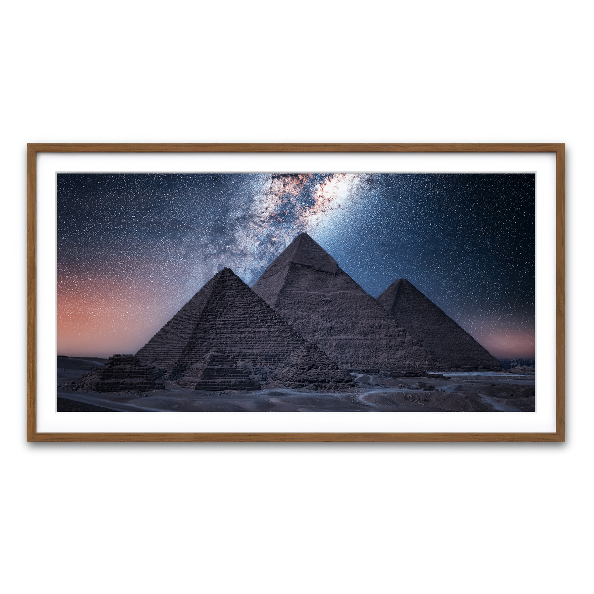 Framed Print 2x1 Walnut