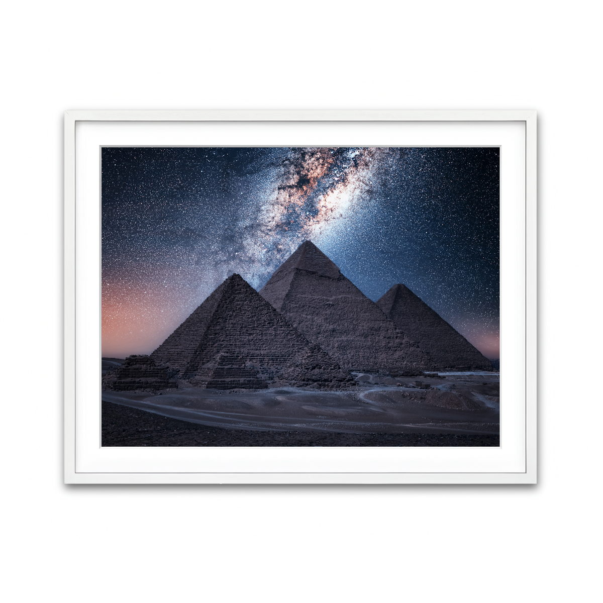 Framed Print 4x3 White