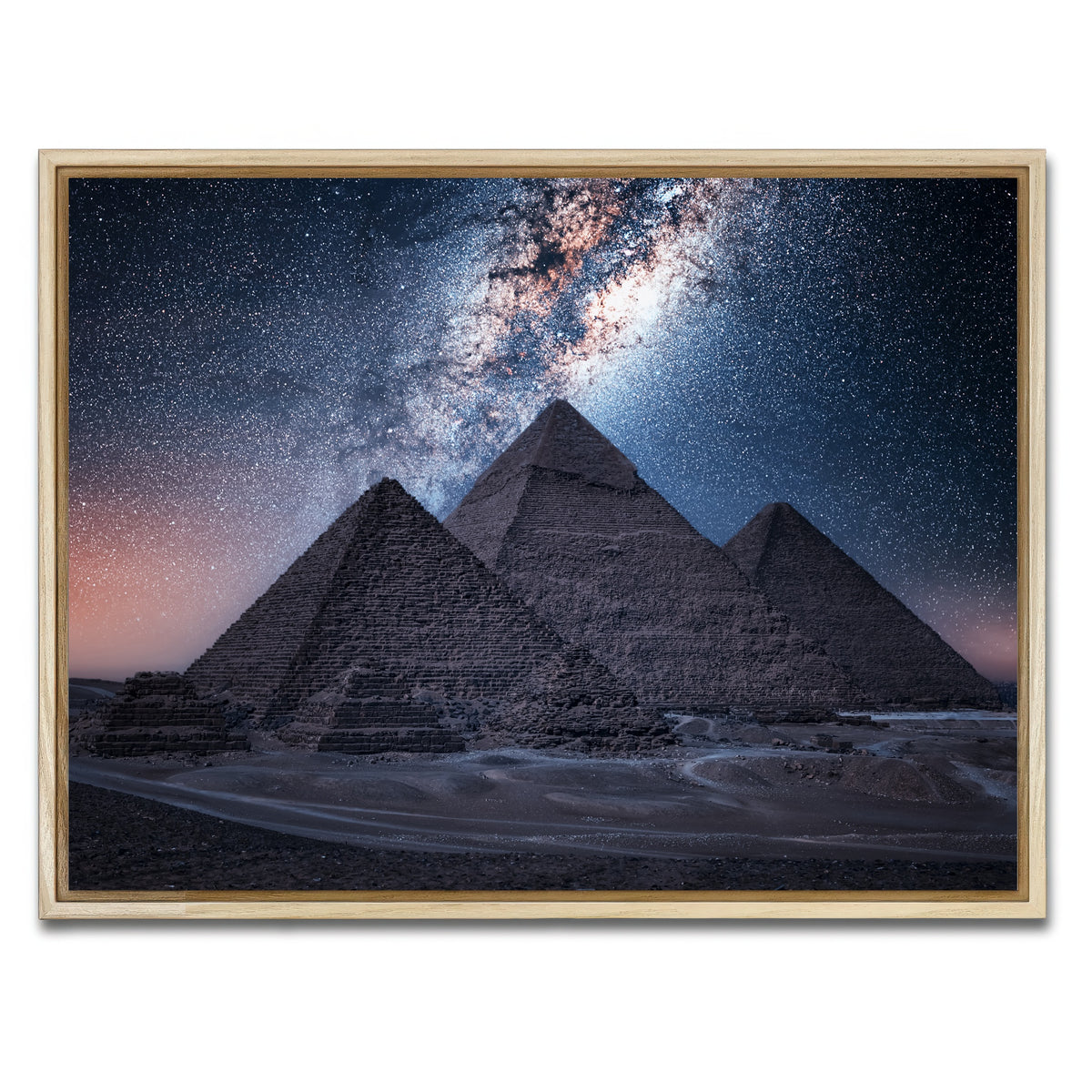 AUTO-MOCKUP WHITE | Egyptian Night | 1 Piece | Natural Framed Canvas | group=4x3