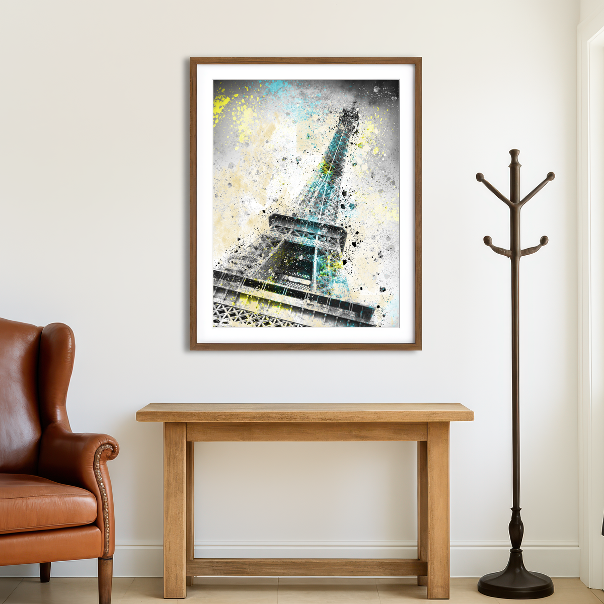 AUTO-MOCKUP ROOM | Eiffel Tower City Art Wall Art