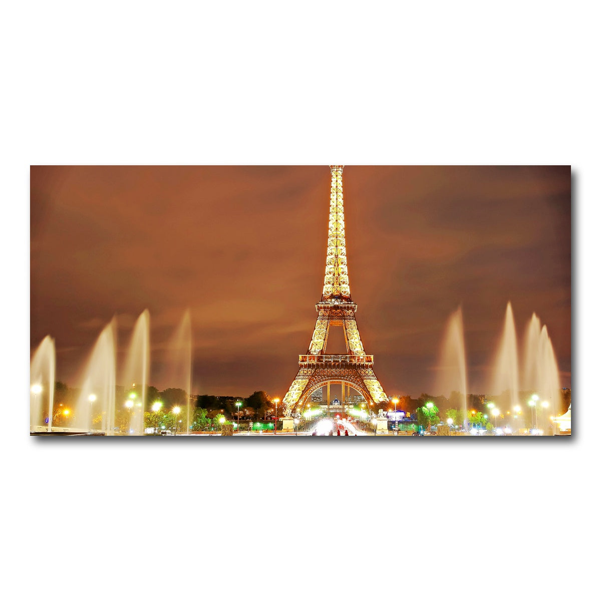 AUTO-MOCKUP WHITE | Eiffel Tower Paris | 1 Piece | Gallery Wrap Canvas | group=2x1