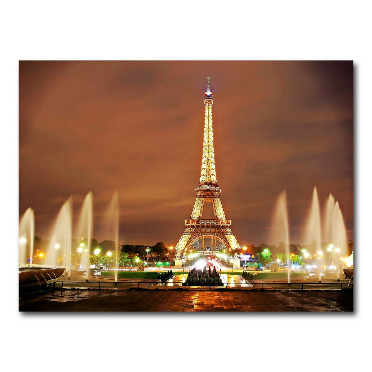 AUTO-MOCKUP WHITE | Eiffel Tower Paris | 1 Piece | Gallery Wrap Canvas | group=4x3