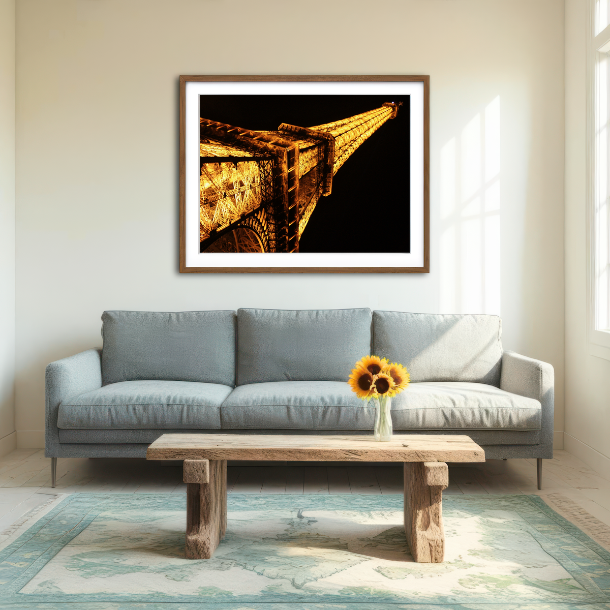 AUTO-MOCKUP ROOM | Eiffel Tower Wall Art