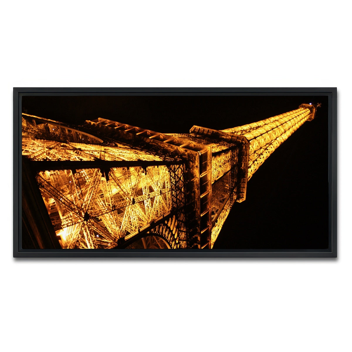 AUTO-MOCKUP WHITE | Eiffel Tower | 1 Piece | Black Framed Canvas | group=2x1
