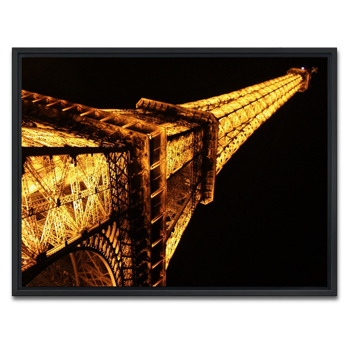 AUTO-MOCKUP WHITE | Eiffel Tower | 1 Piece | Black Framed Canvas | group=4x3