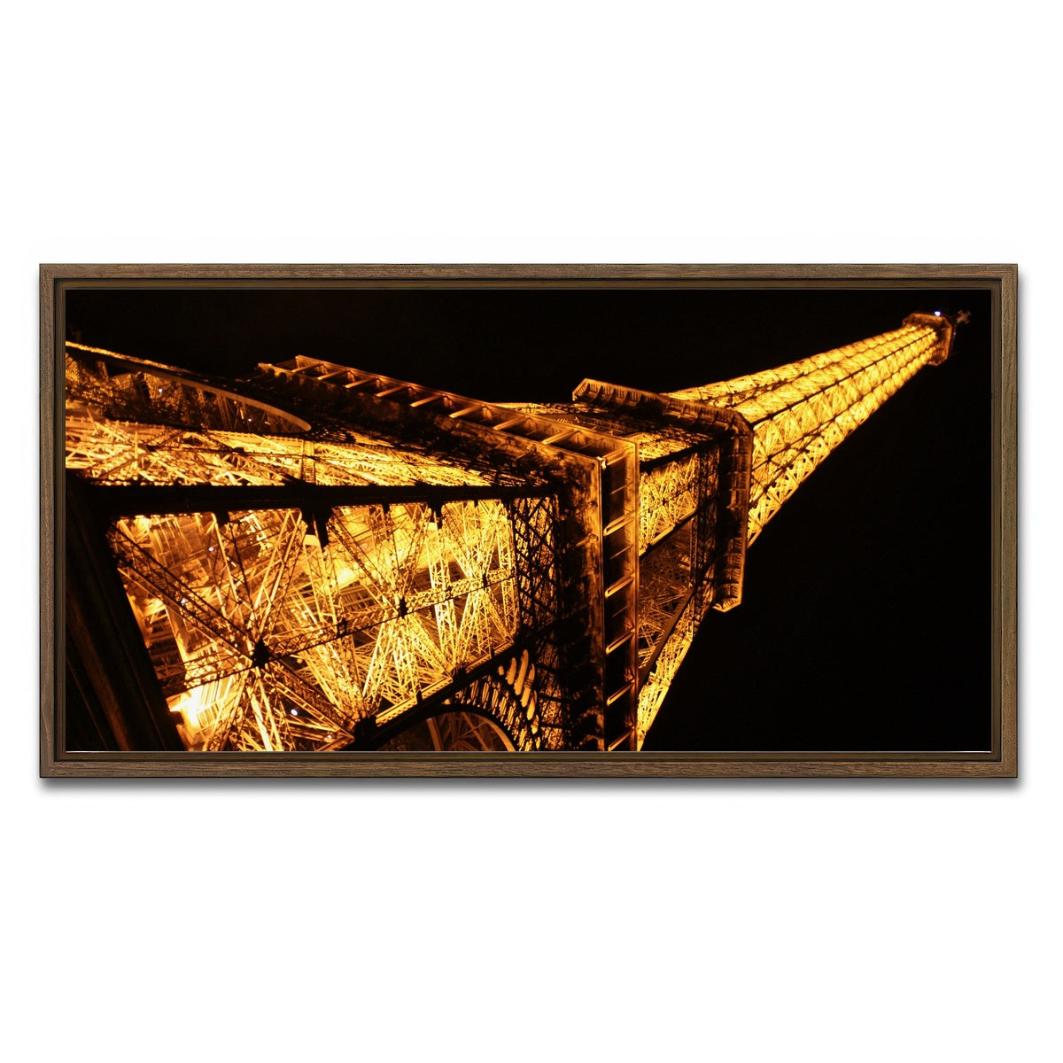 AUTO-MOCKUP WHITE | Eiffel Tower | 1 Piece | Walnut Framed Canvas | group=2x1