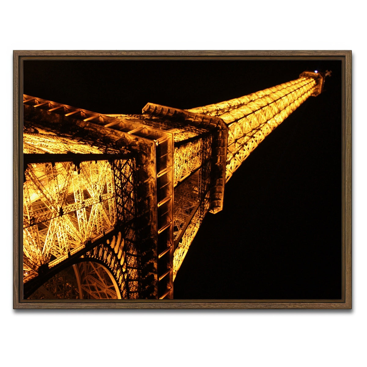 AUTO-MOCKUP WHITE | Eiffel Tower | 1 Piece | Walnut Framed Canvas | group=4x3