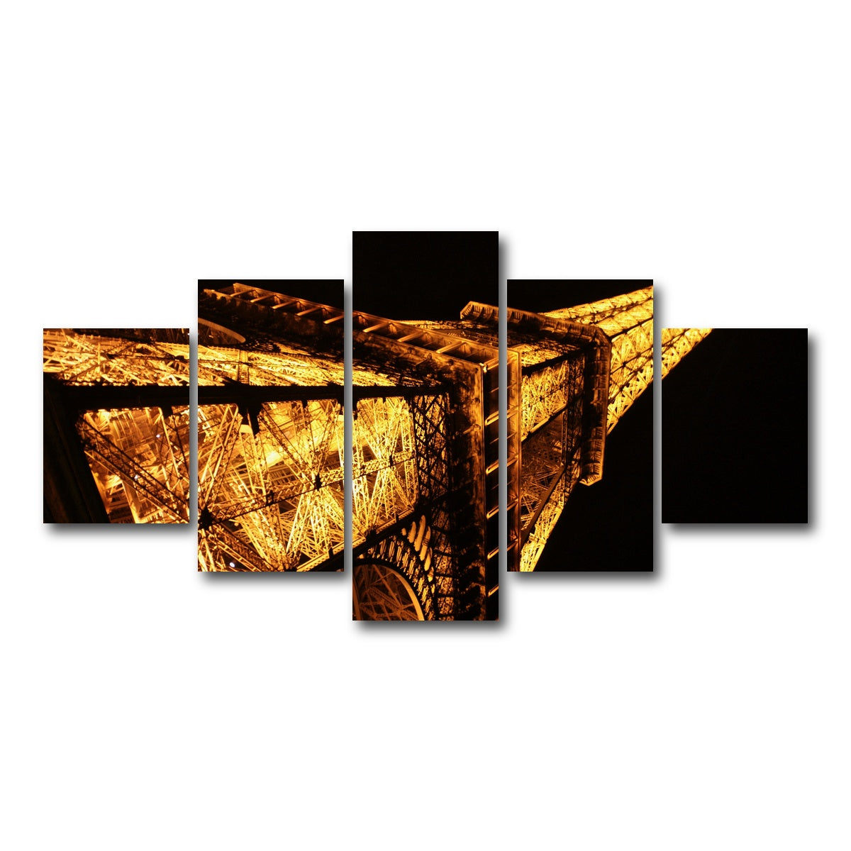 AUTO-MOCKUP WHITE | Eiffel Tower | 5 Piece | Gallery Wrap Canvas | group=5_short