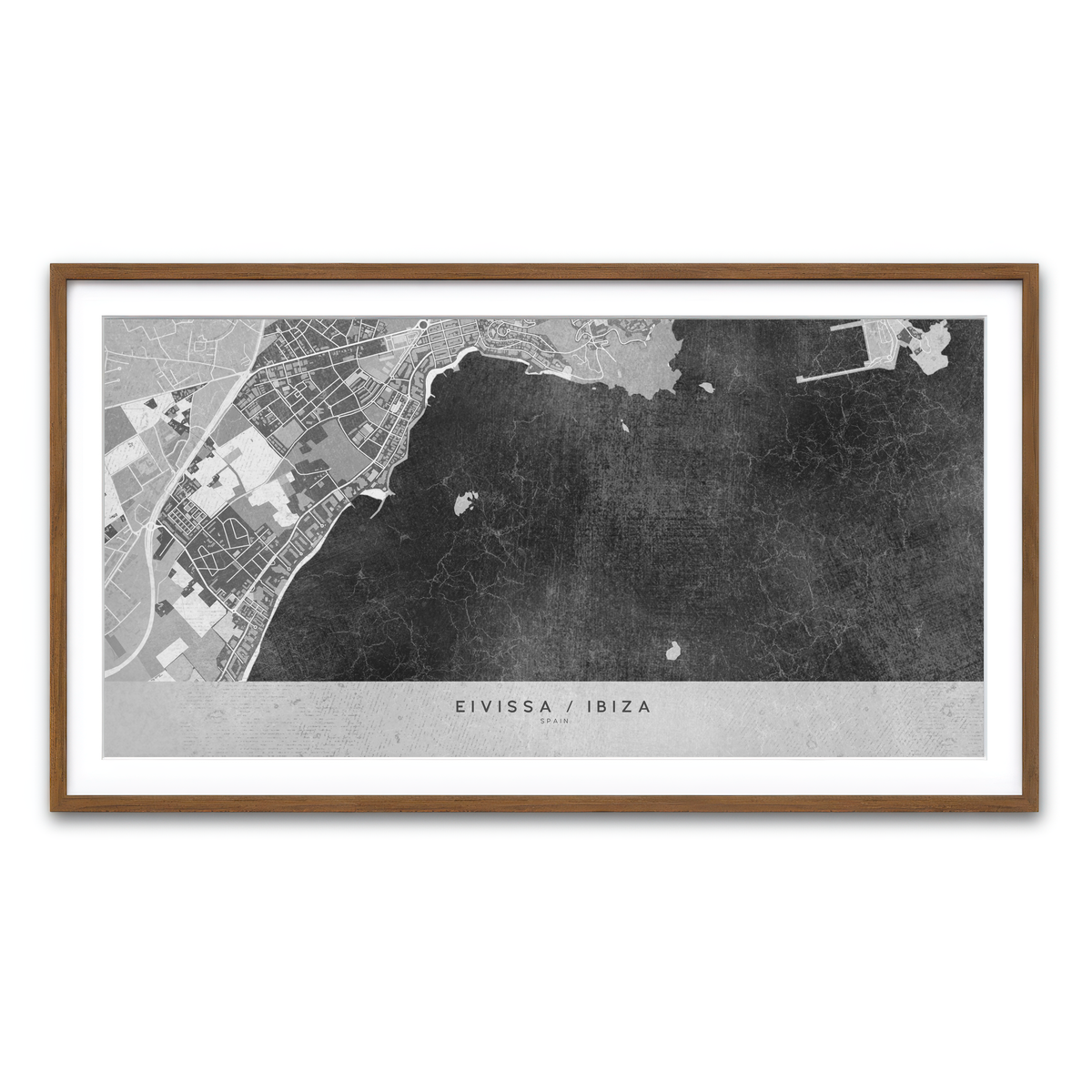 Framed Print 2x1 Walnut