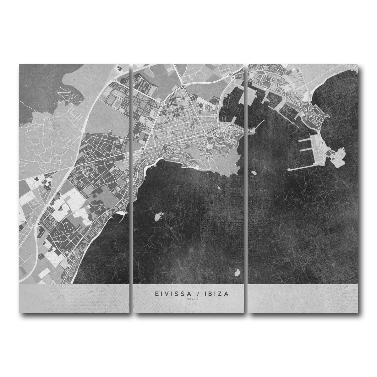 AUTO-MOCKUP WHITE | Eivissa Map 2 | 3 Piece | Gallery Wrap Canvas | group=8x18