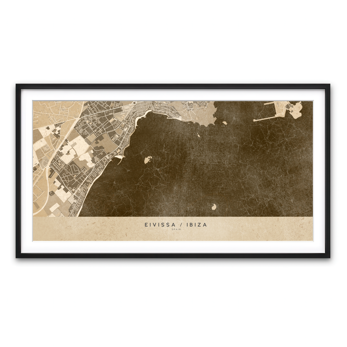 Framed Print 2x1 Black