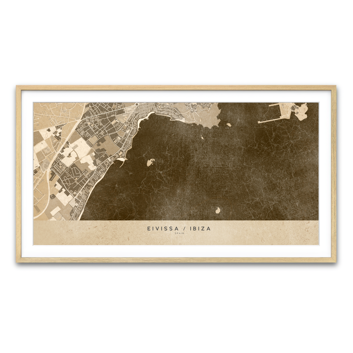 Framed Print 2x1 Natural