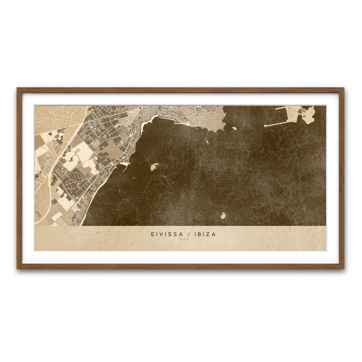 Framed Print 2x1 Walnut