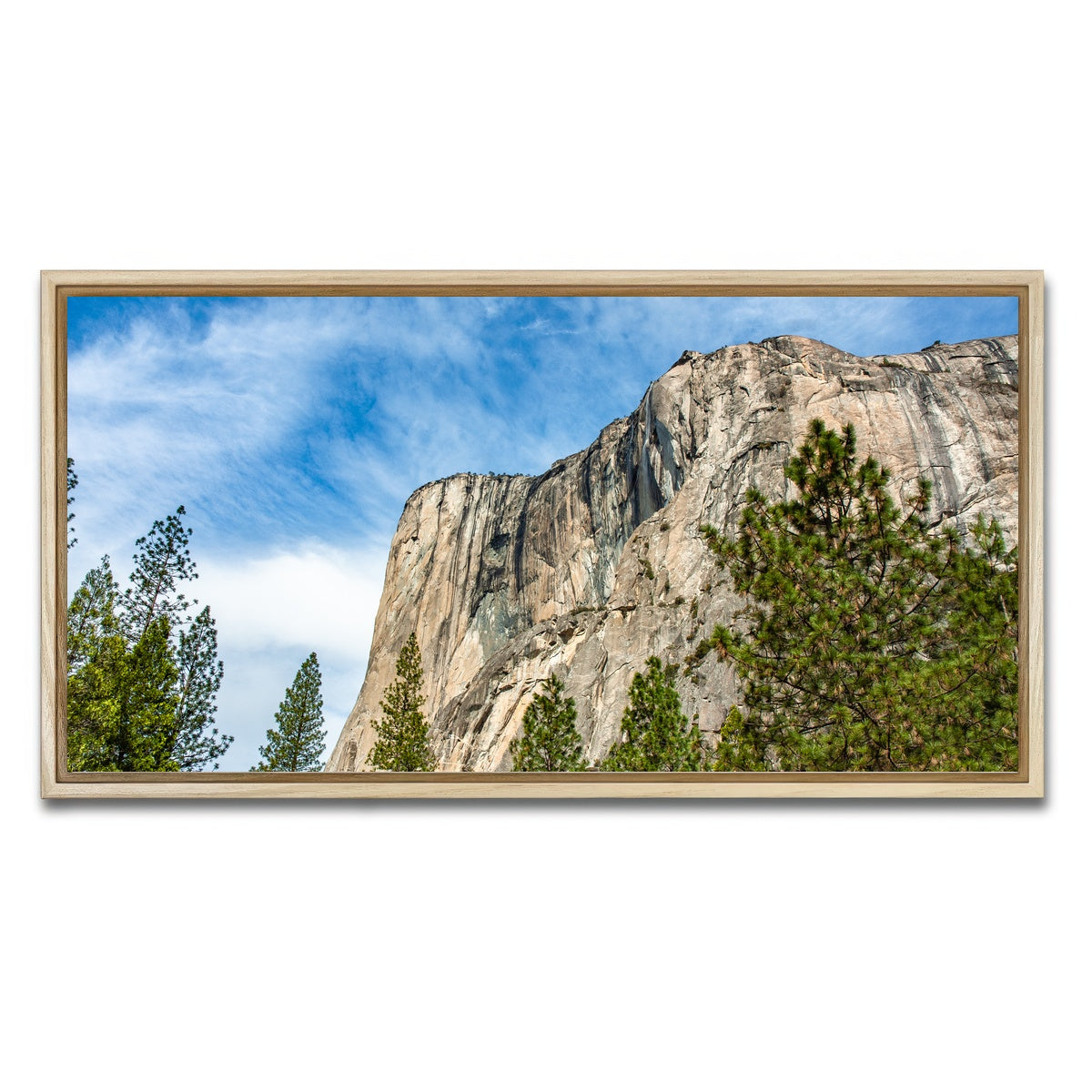 AUTO-MOCKUP WHITE | El Capitan | 1 Piece | Natural Framed Canvas | group=2x1