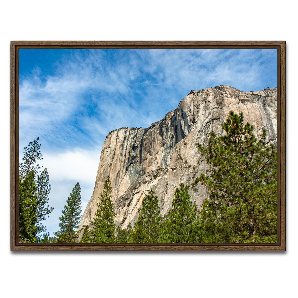 AUTO-MOCKUP WHITE | El Capitan | 1 Piece | Walnut Framed Canvas | group=4x3