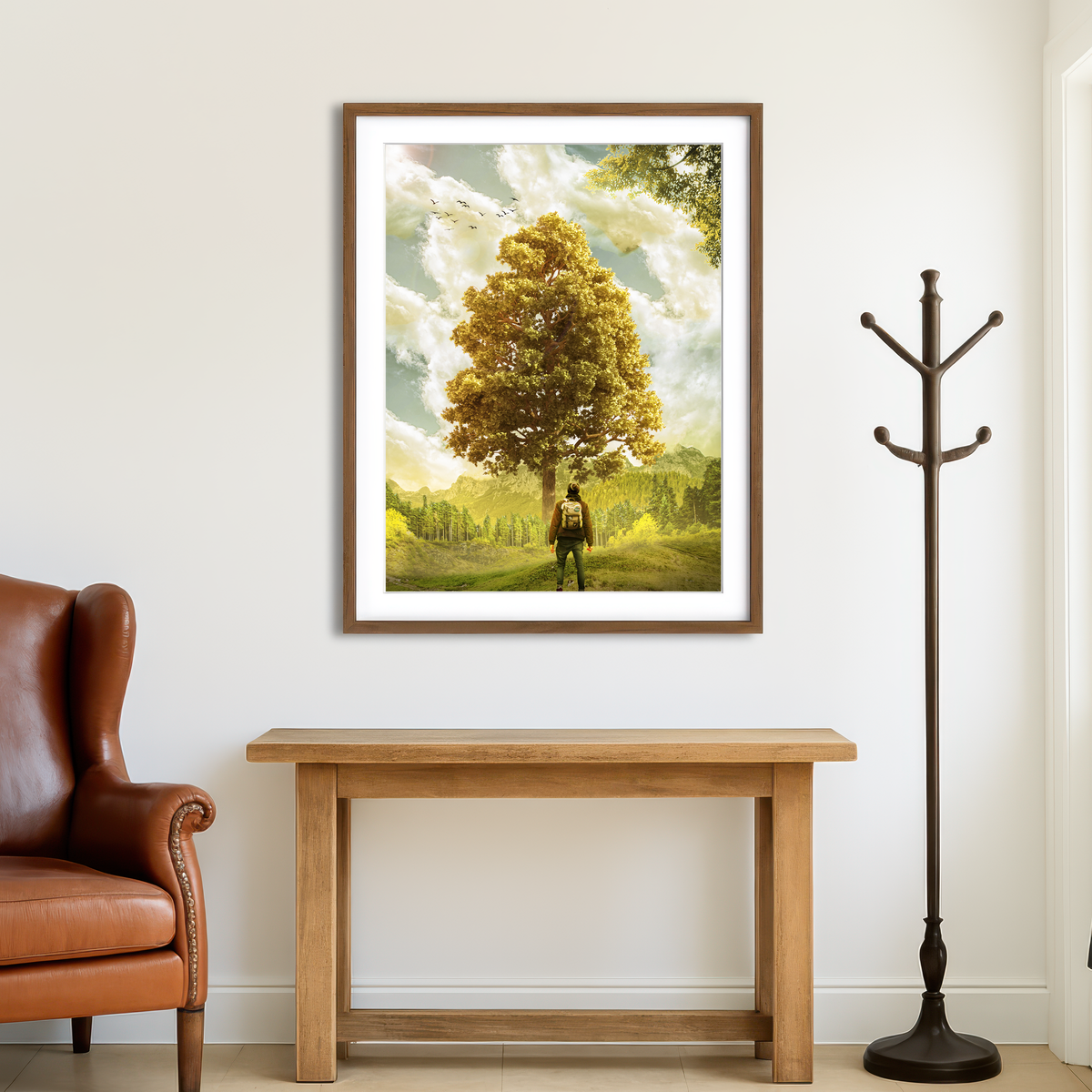 AUTO-MOCKUP ROOM | Elder Man Wall Art