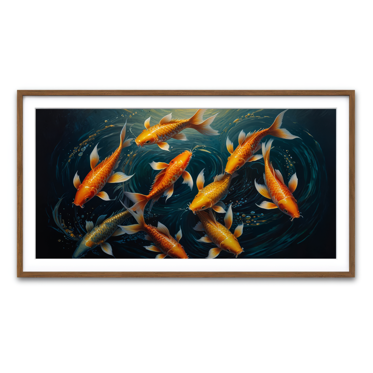 Framed Print 2x1 Walnut