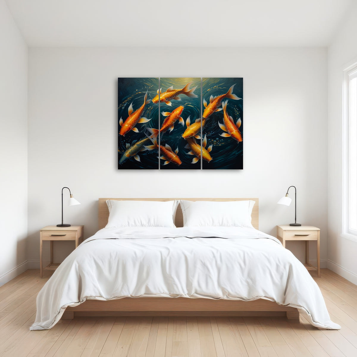 AUTO-MOCKUP ROOM | Elegant Koi Fish Swimming