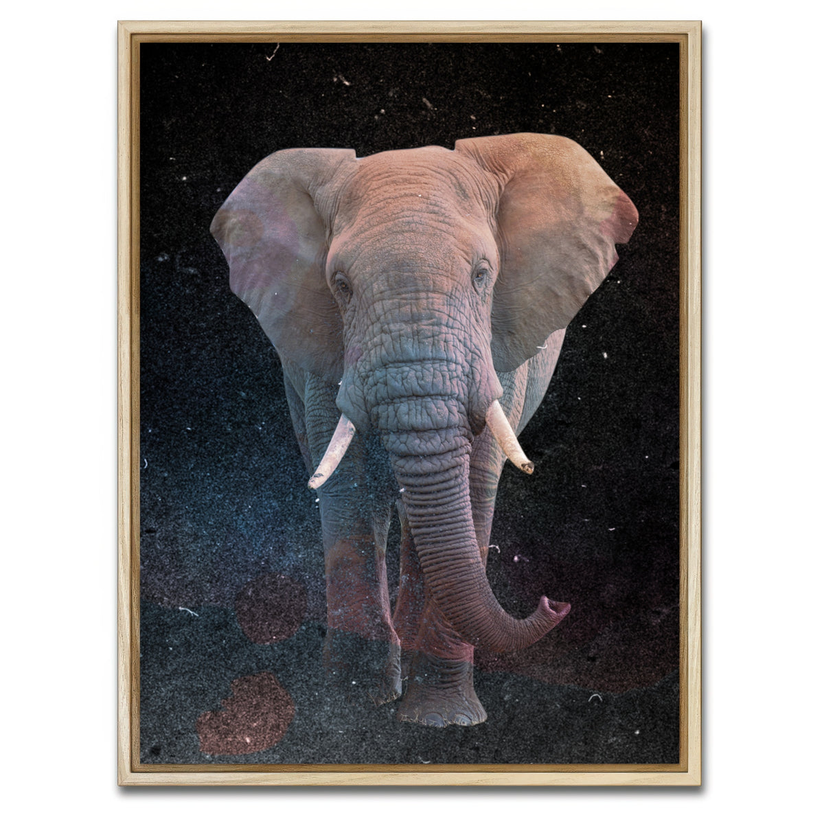 AUTO-MOCKUP WHITE | Elephant Art | 1 Piece | Natural Framed Canvas | group=3x4