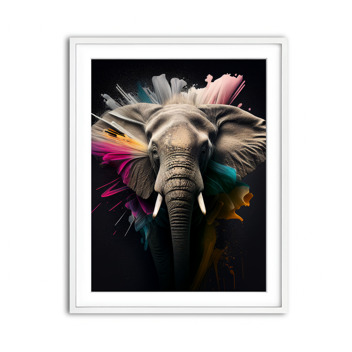 Framed Print 3x4 White