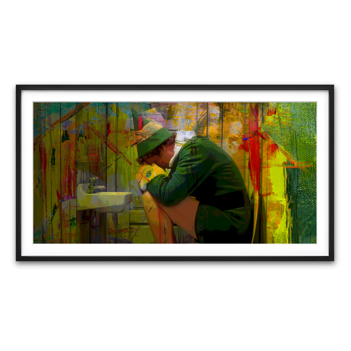 Framed Print 2x1 Black