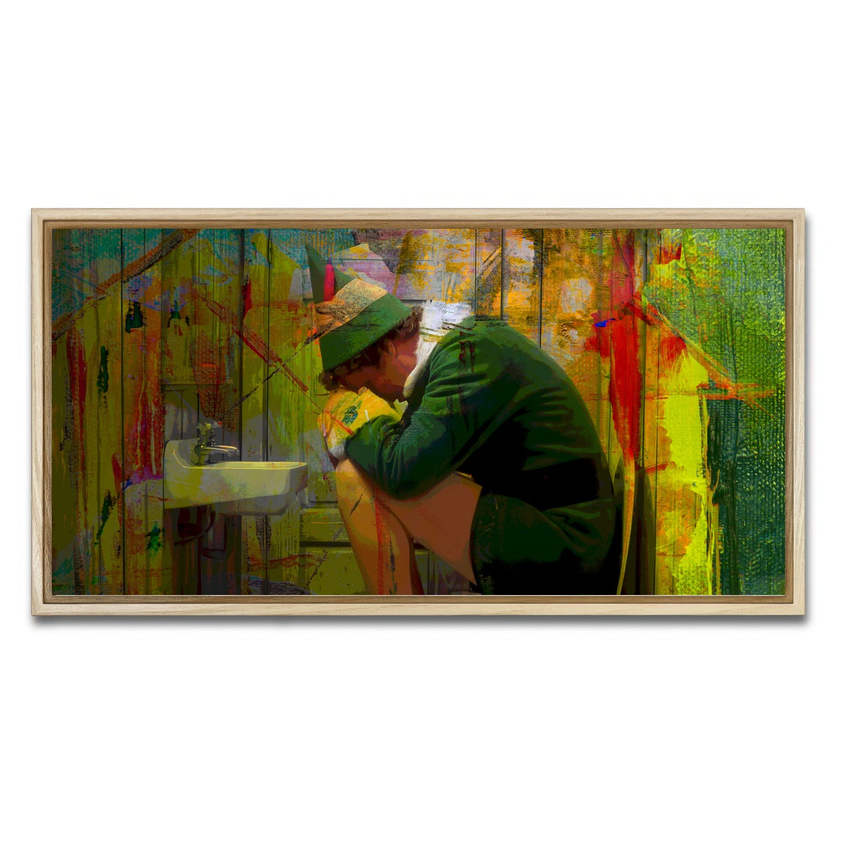 AUTO-MOCKUP WHITE | Elf Bathroom | 1 Piece | Natural Framed Canvas | group=2x1