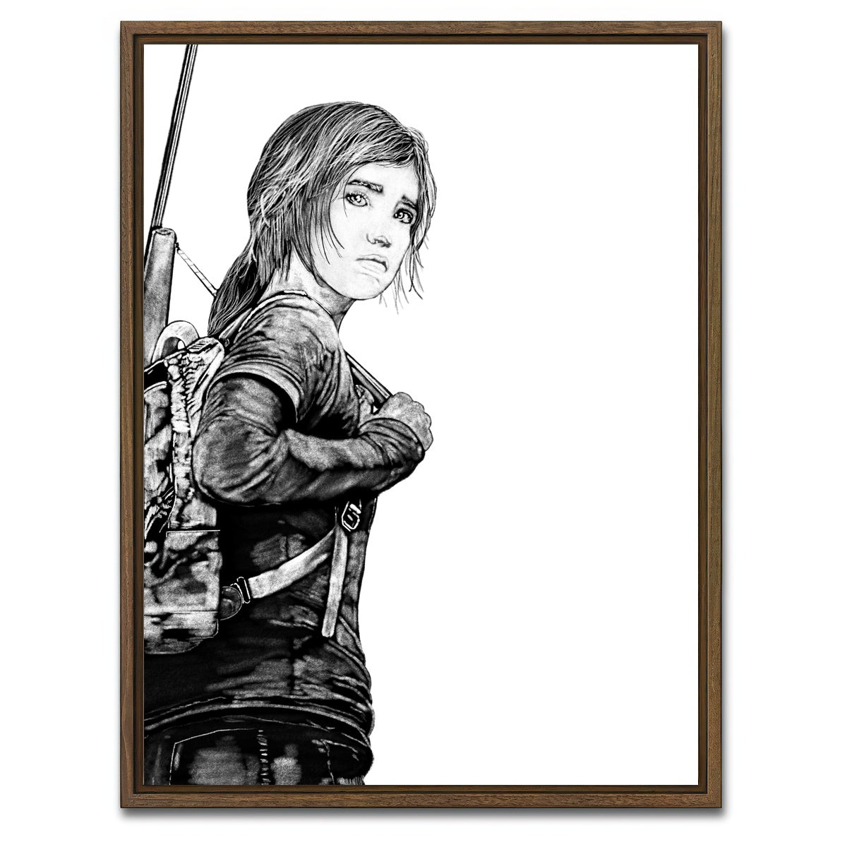 AUTO-MOCKUP WHITE | Ellie | 1 Piece | Walnut Framed Canvas | group=3x4