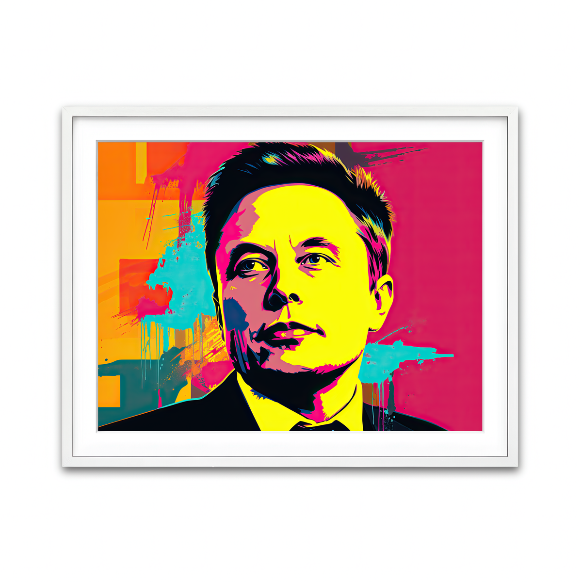 Framed Print 4x3 White