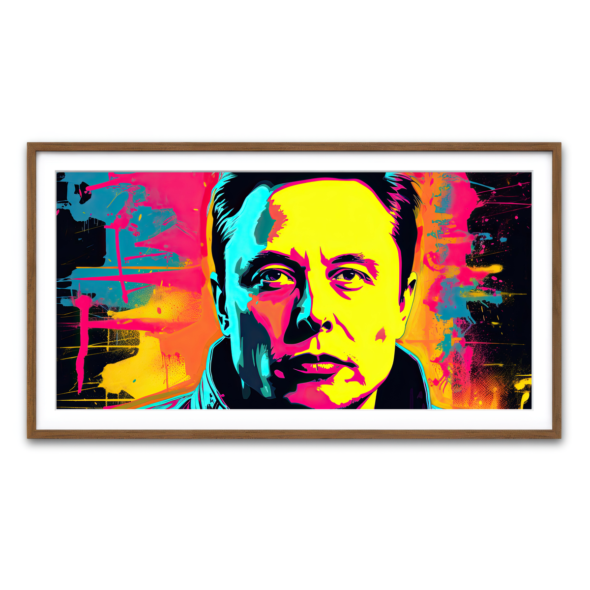 Framed Print 2x1 Walnut