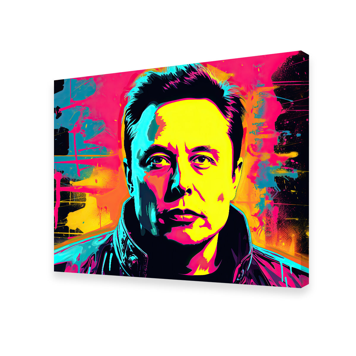 Elon Musk Warhol Style Wall Art