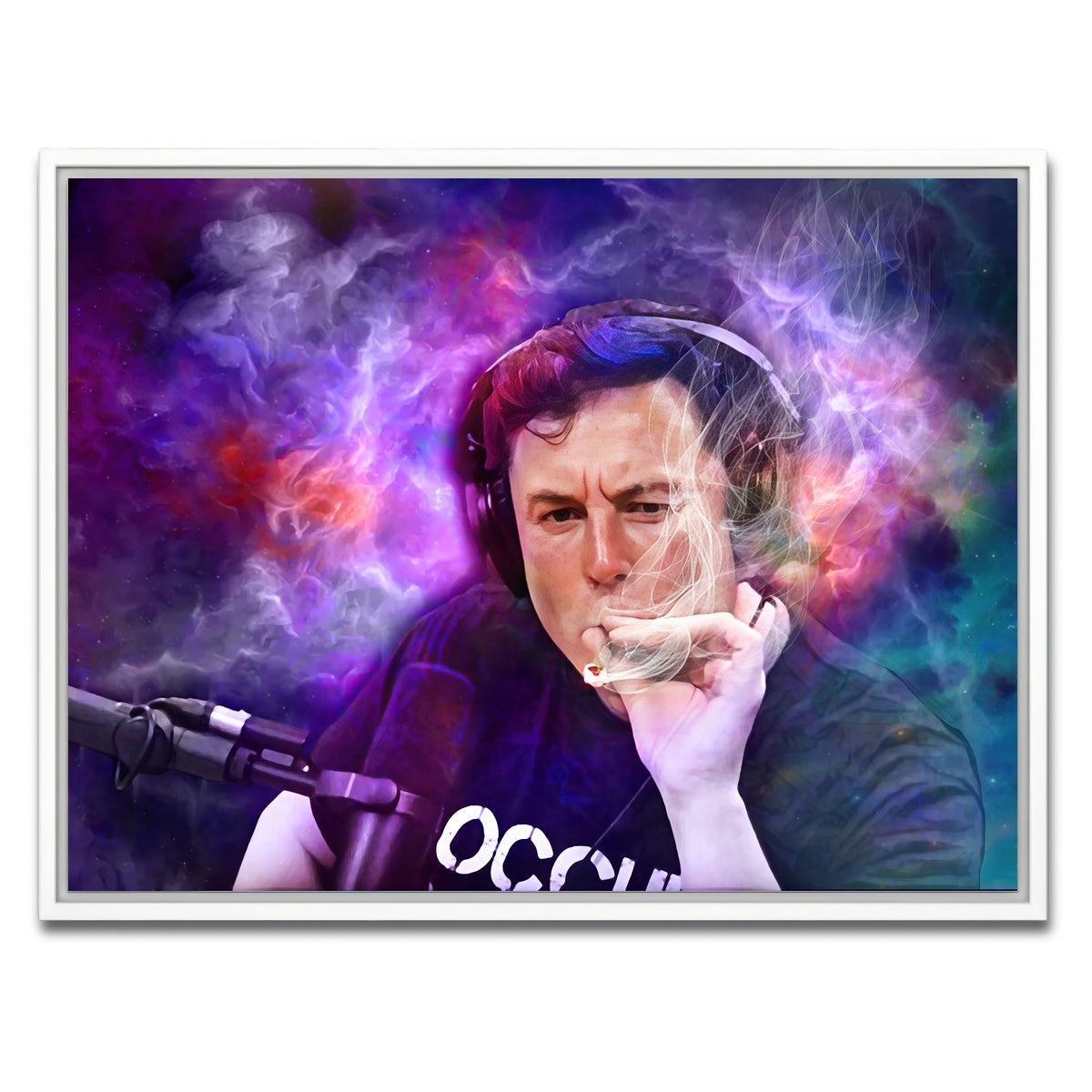AUTO-MOCKUP WHITE | Elon Smoking | 1 Piece | White Framed Canvas | group=4x3