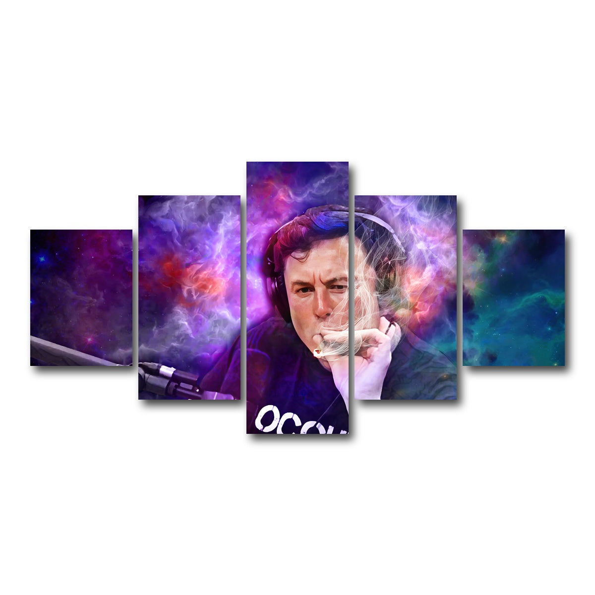 AUTO-MOCKUP WHITE | Elon Smoking | 5 Piece | Gallery Wrap Canvas | group=5_short