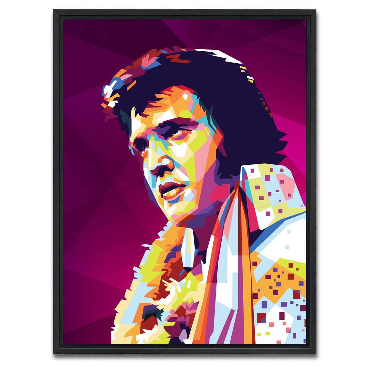 AUTO-MOCKUP WHITE | Elvis Colors | 1 Piece | Black Framed Canvas | group=3x4