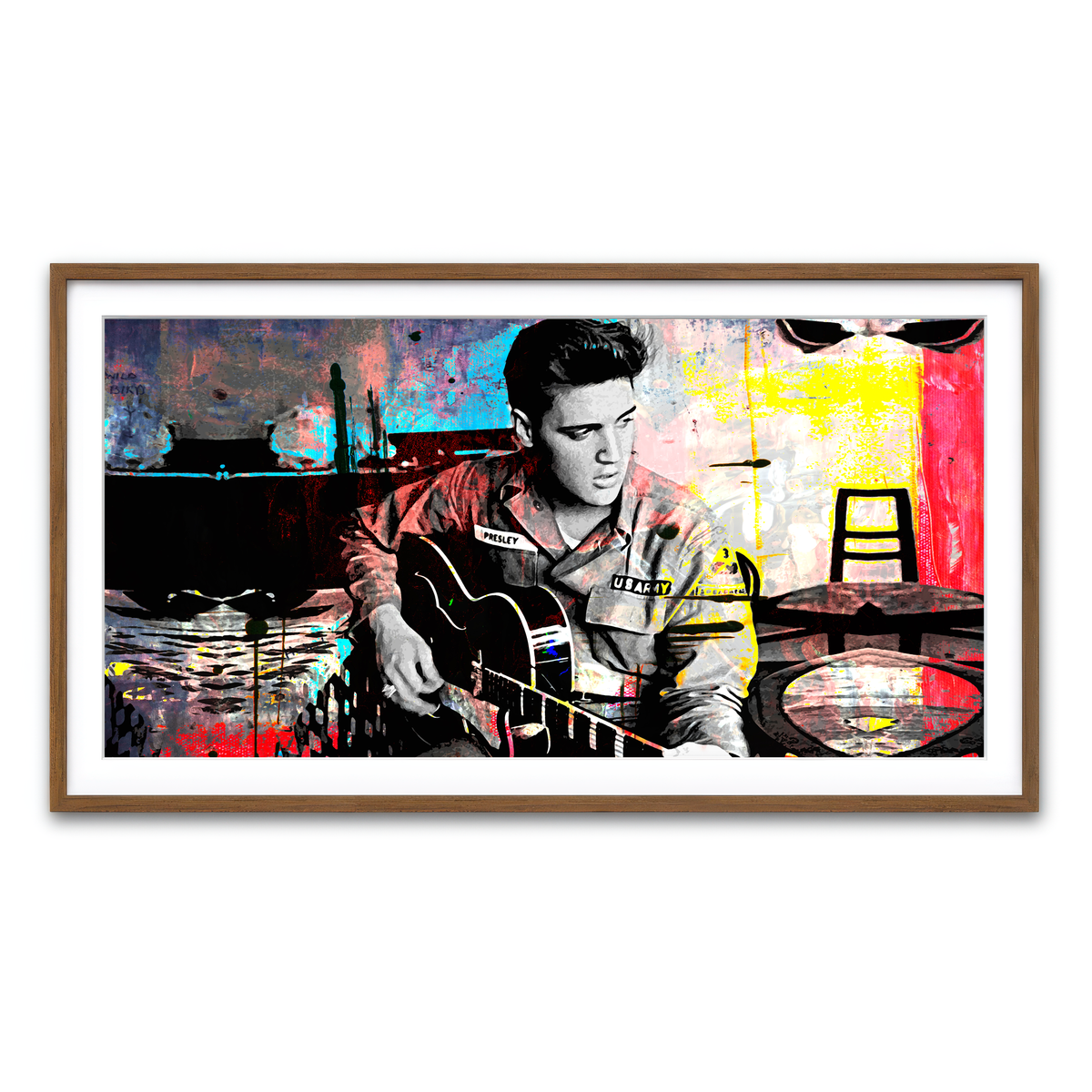 Framed Print 2x1 Walnut