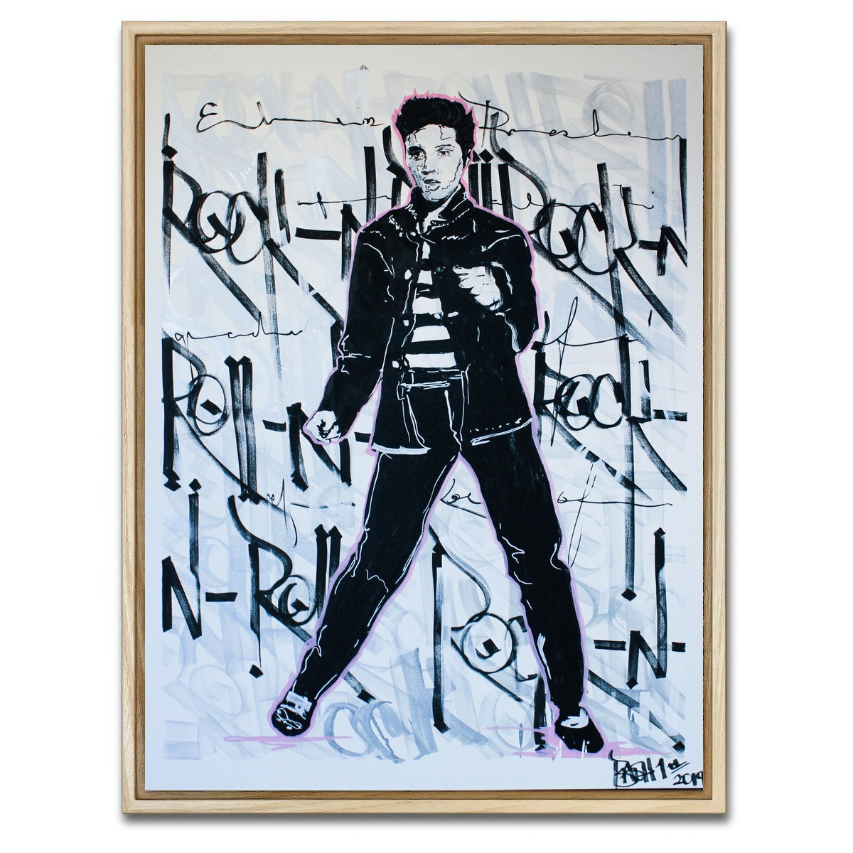 AUTO-MOCKUP WHITE | Elvis | 1 Piece | Natural Framed Canvas | group=3x4