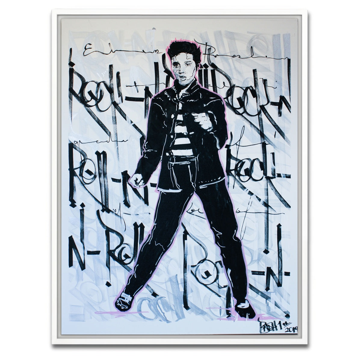 AUTO-MOCKUP WHITE | Elvis | 1 Piece | White Framed Canvas | group=3x4