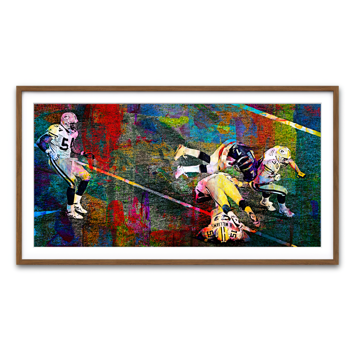 Framed Print 2x1 Walnut