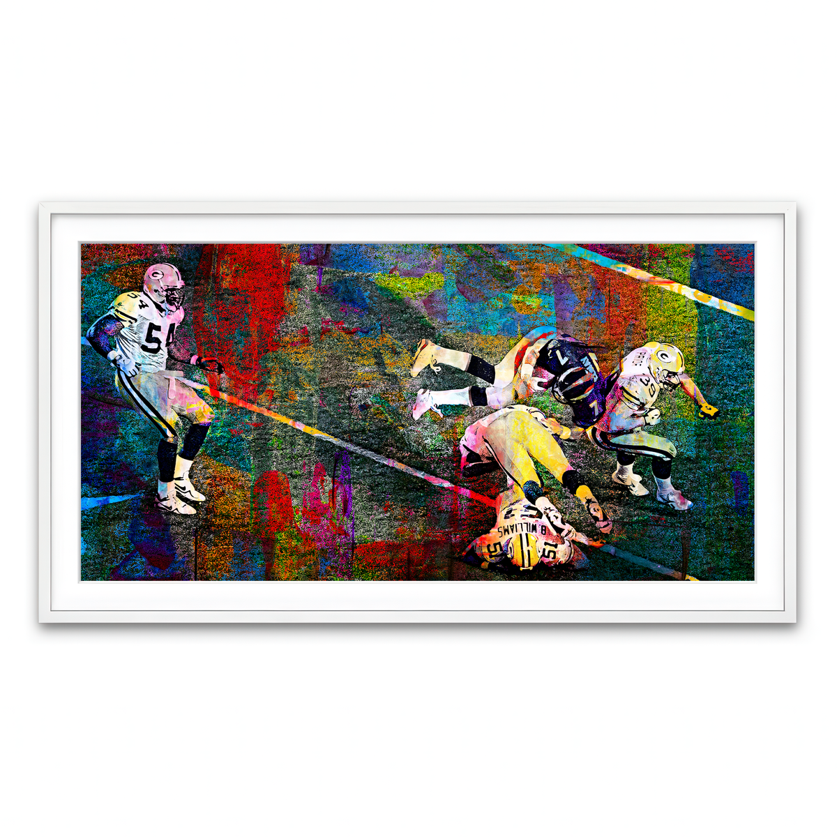 Framed Print 2x1 White