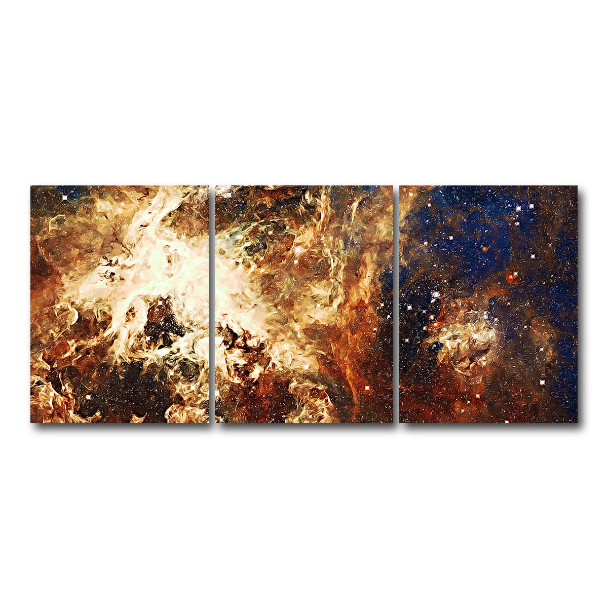 AUTO-MOCKUP WHITE | Embers of Stars | 3 Piece | Gallery Wrap Canvas | group=18x24