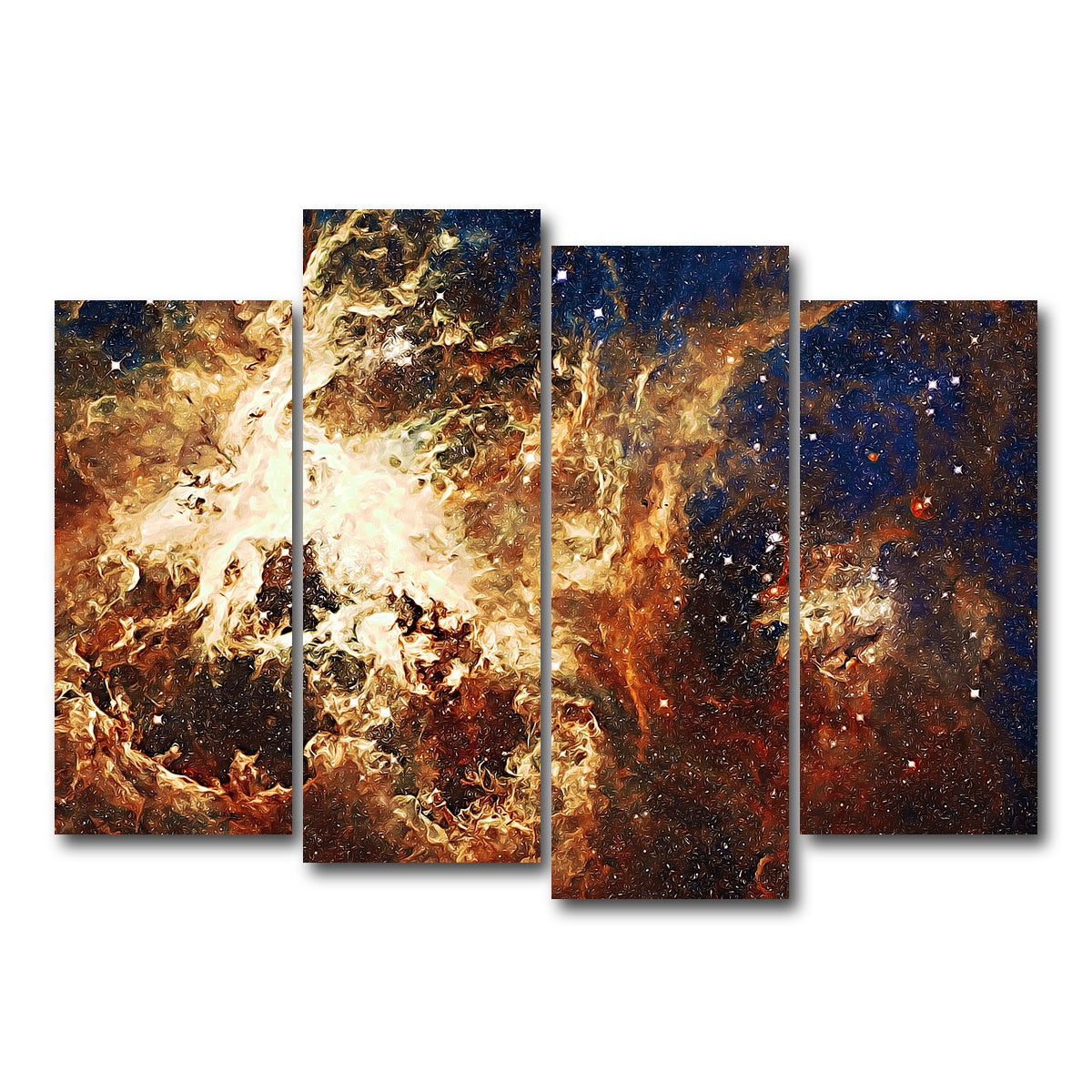 AUTO-MOCKUP WHITE | Embers of Stars | 4 Piece | Gallery Wrap Canvas | group=4_normal