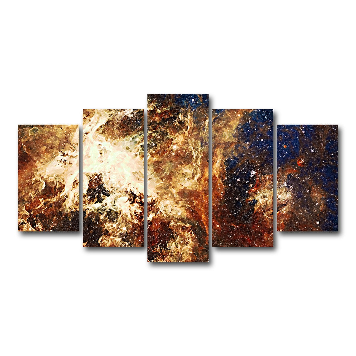 AUTO-MOCKUP WHITE | Embers of Stars | 5 Piece | Gallery Wrap Canvas | group=5_normal