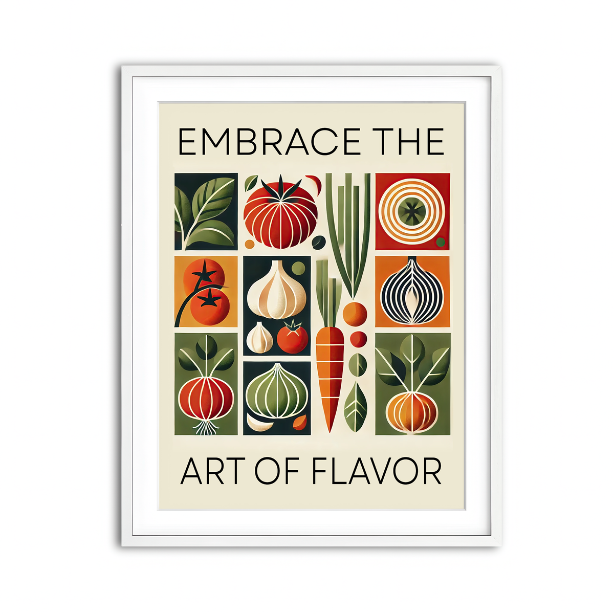 Framed Print 3x4 White