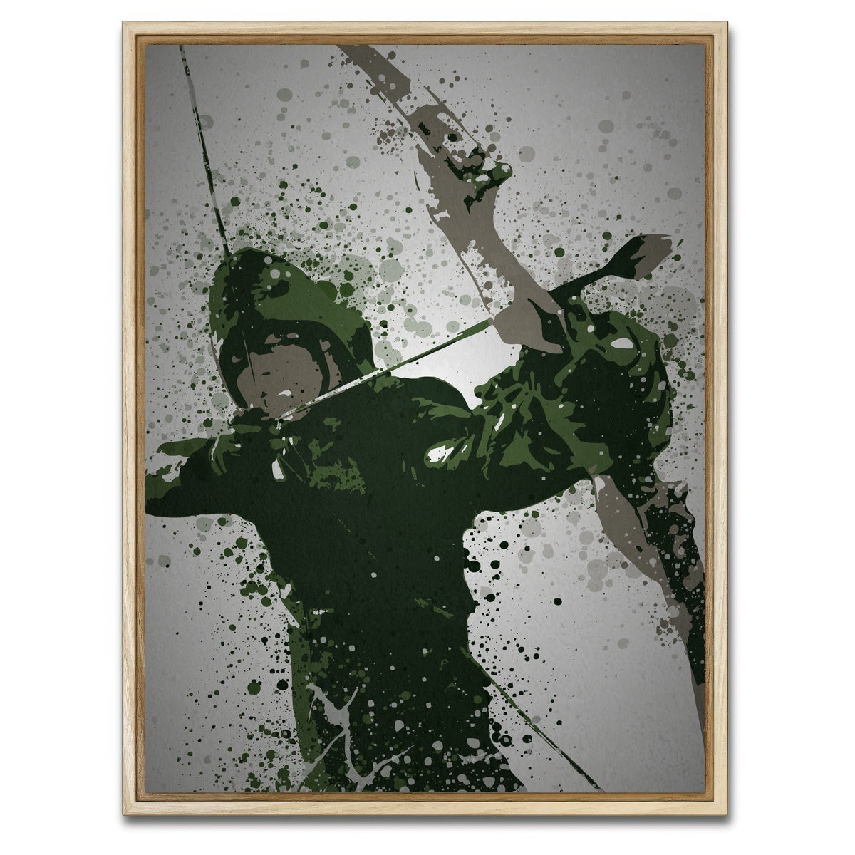 AUTO-MOCKUP WHITE | Emerald Archer | 1 Piece | Natural Framed Canvas | group=3x4