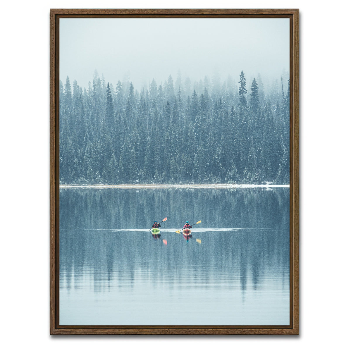 AUTO-MOCKUP WHITE | Emerald Lake | 1 Piece | Walnut Framed Canvas | group=3x4