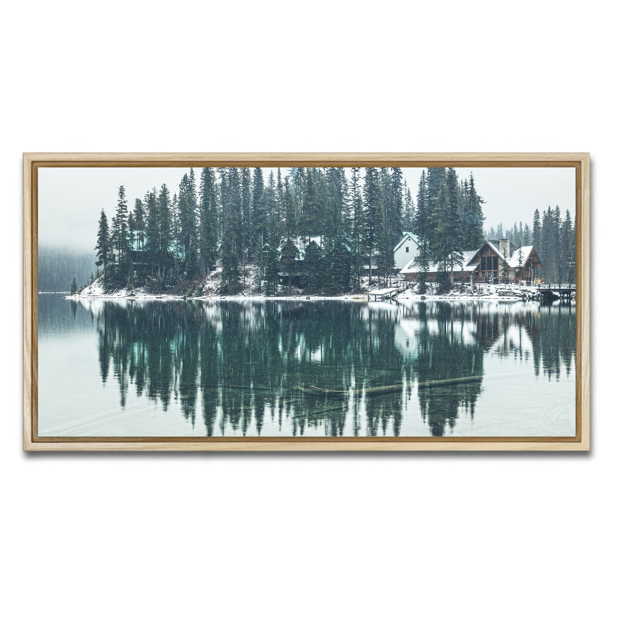 AUTO-MOCKUP WHITE | Emerald Lodge | 1 Piece | Natural Framed Canvas | group=2x1