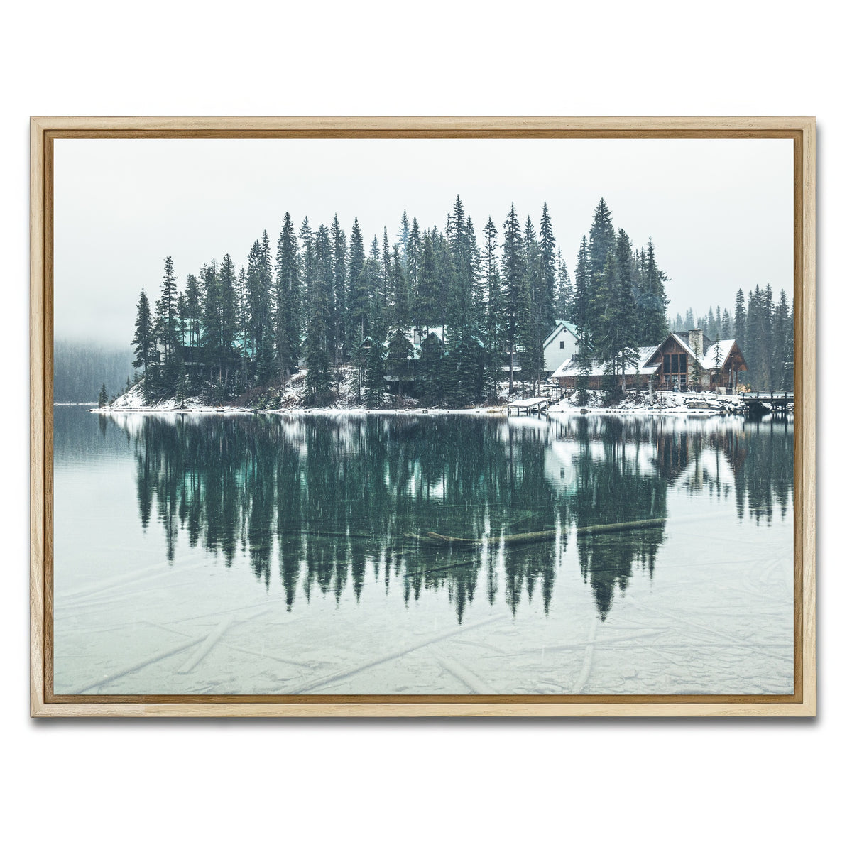 AUTO-MOCKUP WHITE | Emerald Lodge | 1 Piece | Natural Framed Canvas | group=4x3