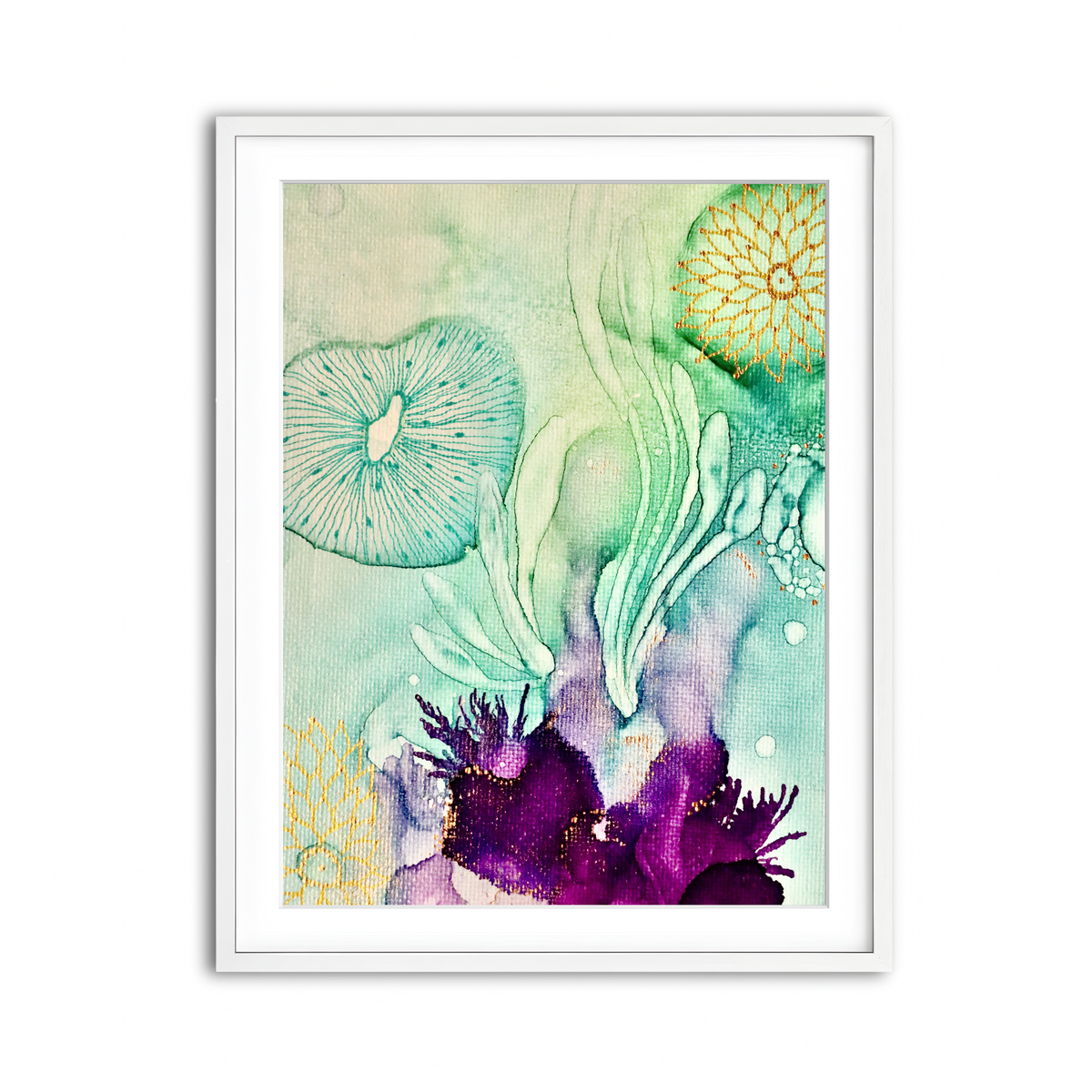 Framed Print 3x4 White