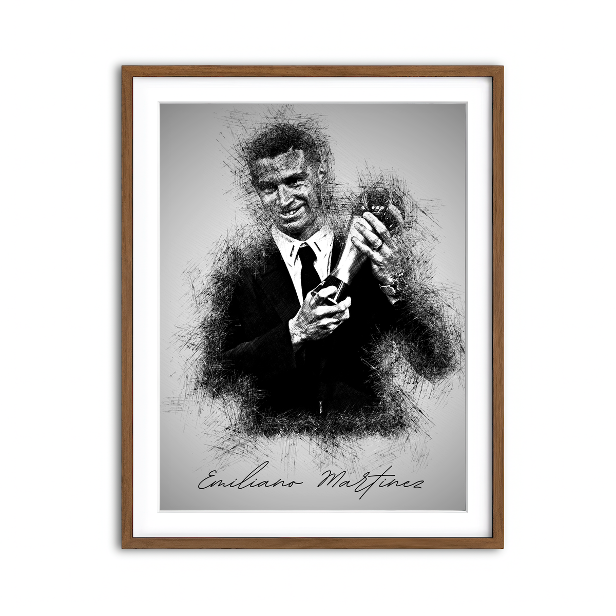 Framed Print 3x4 Walnut